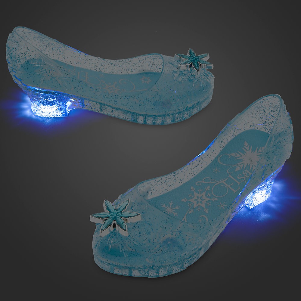 Vende barato Zapatos infantiles luminosos de disfraz de Elsa, Frozen - Vende barato Zapatos infantiles luminosos de disfraz de Elsa, Frozen-01-1