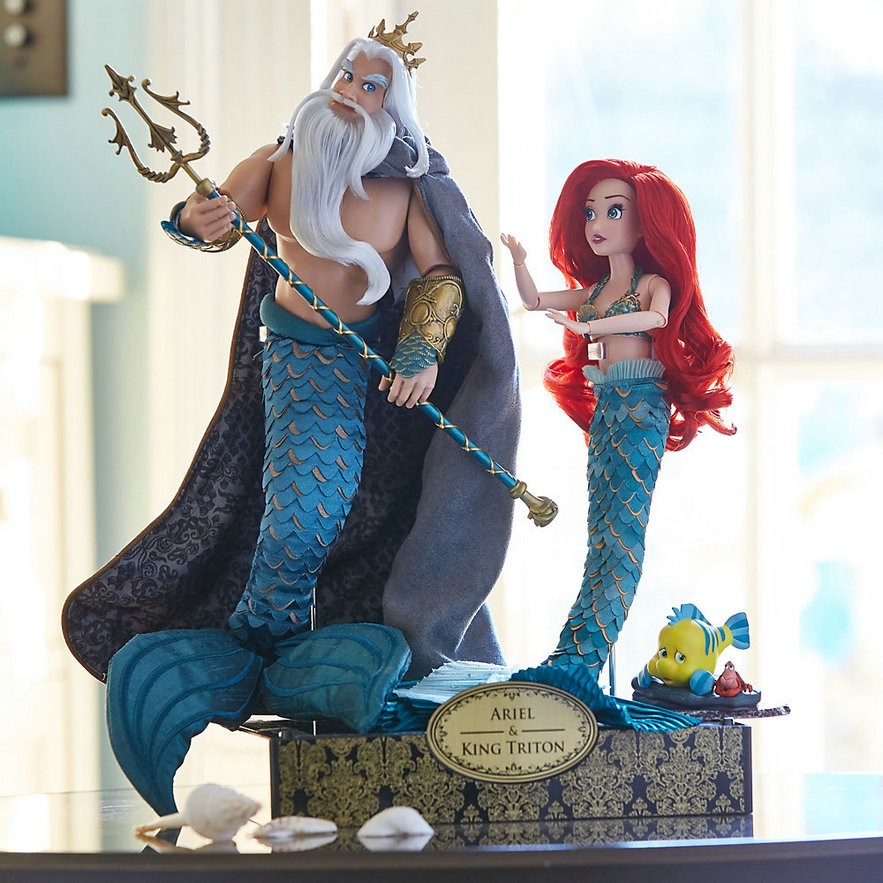 Ventas en línea Muñecos de Ariel y el Rey Tritón de la colección Disney Designer - Ventas en línea Muñecos de Ariel y el Rey Tritón de la colección Disney Designer-01-0