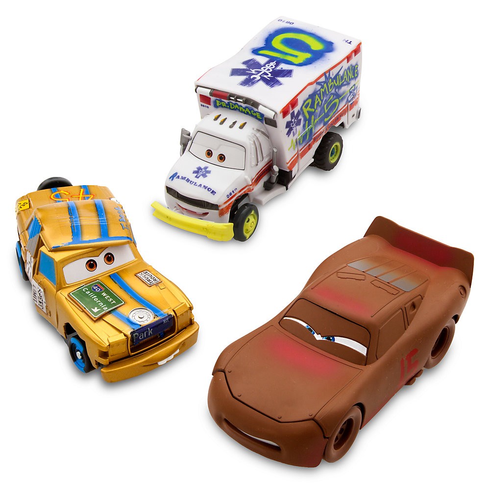 hay muchos descuentos Set de tres vehículos de choque para carreras de demolición de Ocho Loco en Thunder Hollow, Disney Pixar Cars 3 - hay muchos descuentos Set de tres vehículos de choque para carreras de demolición de Ocho Loco en Thunder Hollow, Disney Pixar Cars 3-01-2