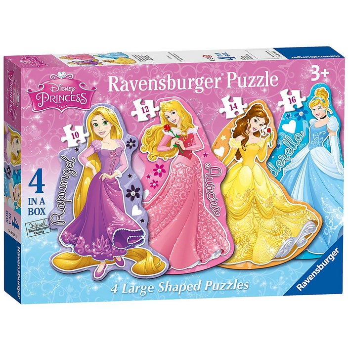 2018 Venta caliente Set de 4 puzles grandes en forma de princesas Disney - 2018 Venta caliente Set de 4 puzles grandes en forma de princesas Disney-01-0
