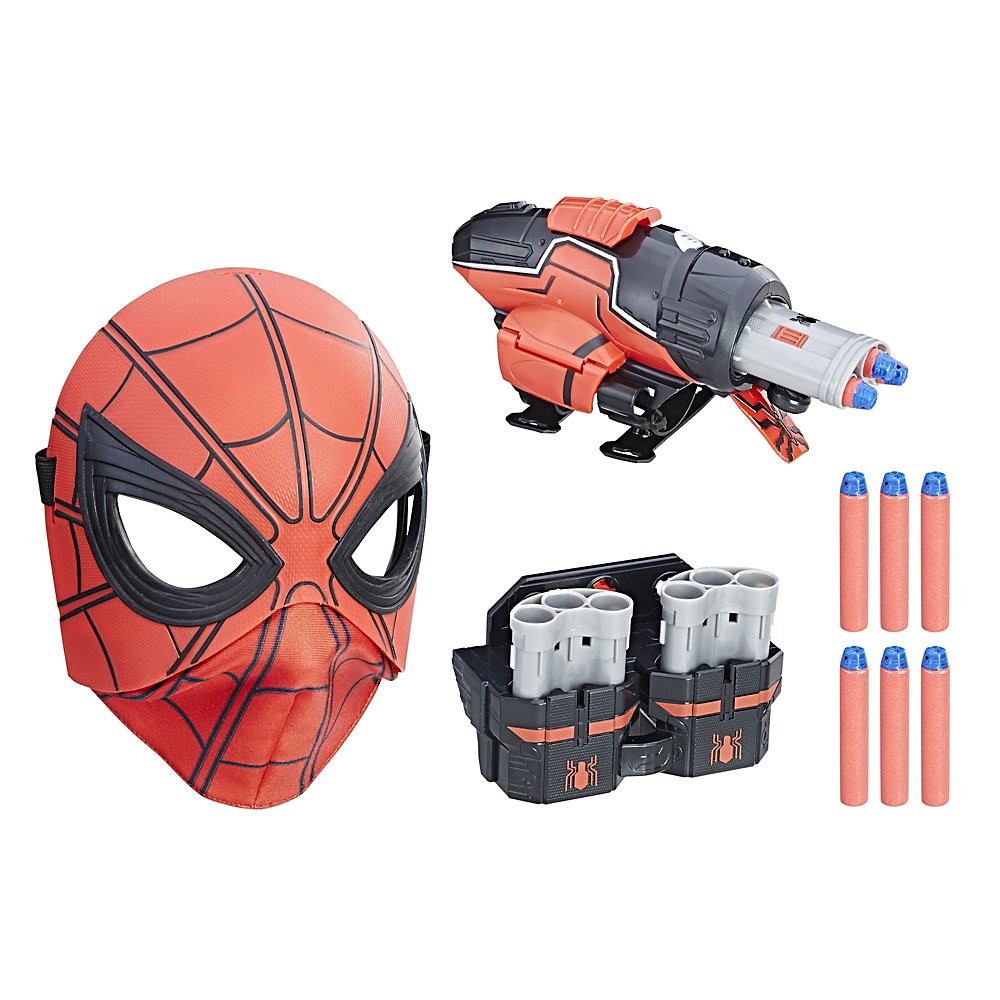 Diseño único Disparador de dardos de carga rápida y máscara abatible de Spider-Man: Homecoming - Diseño único Disparador de dardos de carga rápida y máscara abatible de Spider-Man: Homecoming-01-0
