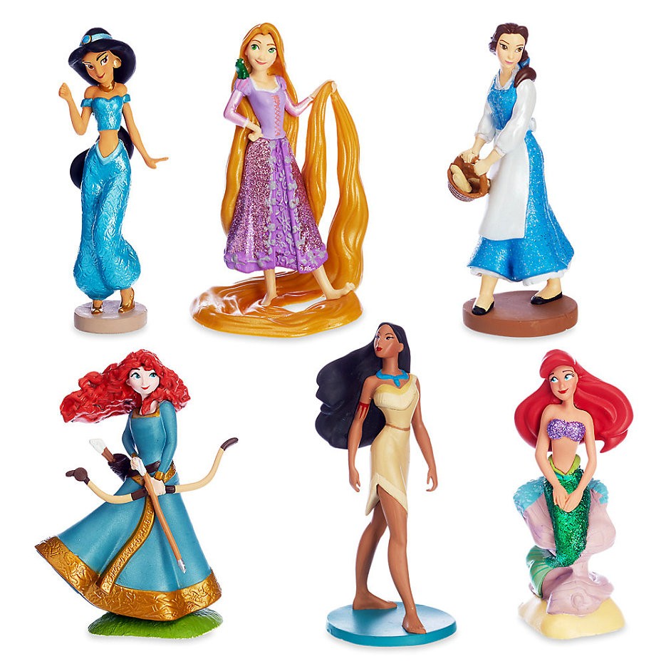 Modelo de glamour Set de figuritas princesas Disney (trajes de acción) - Modelo de glamour Set de figuritas princesas Disney (trajes de acción)-01-0
