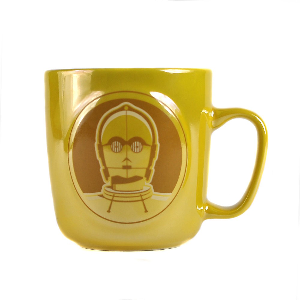Exactamente Descuento Taza metálica con relieves de C-3PO, Star Wars - Exactamente Descuento Taza metálica con relieves de C-3PO, Star Wars-01-0