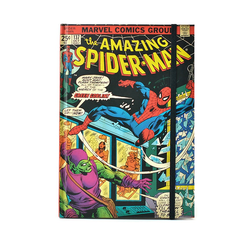 2018 Nueva colección Cuaderno A5 con ilustración tipo cómic de Spider-Man en la tapa, Marvel - 2018 Nueva colección Cuaderno A5 con ilustración tipo cómic de Spider-Man en la tapa, Marvel-01-0