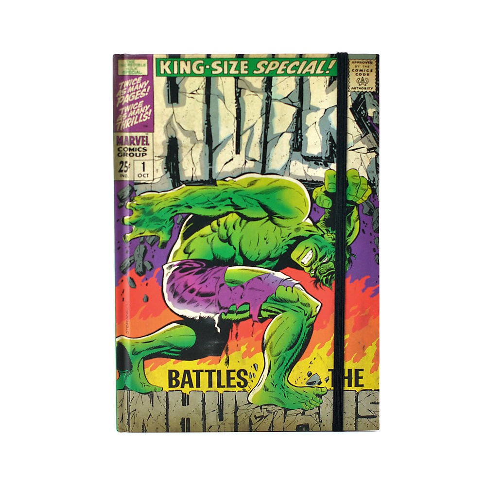 Un descuento que te excita Cuaderno A5 con ilustración tipo cómic de Hulk en la tapa, Marvel - Un descuento que te excita Cuaderno A5 con ilustración tipo cómic de Hulk en la tapa, Marvel-01-0