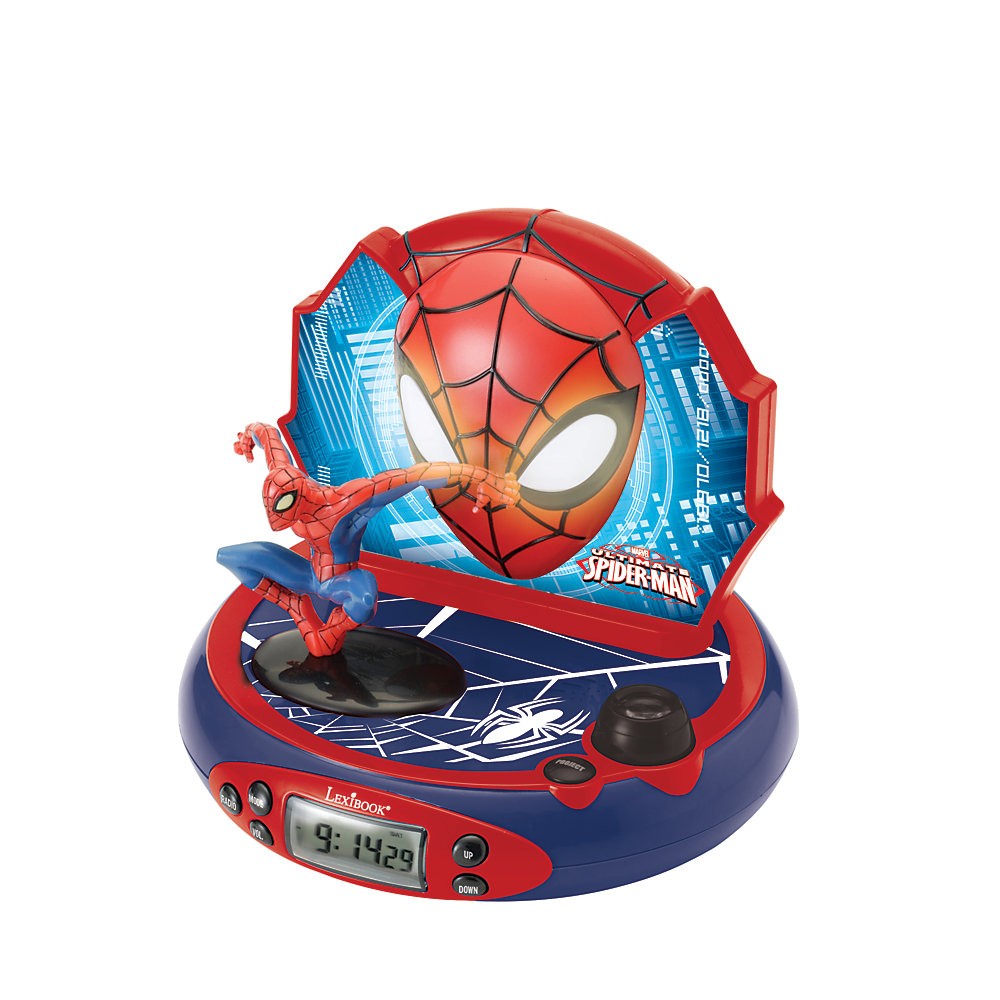 Precios de venta más bajos Despertador con radio y proyector Spider-Man - Precios de venta más bajos Despertador con radio y proyector Spider-Man-01-1