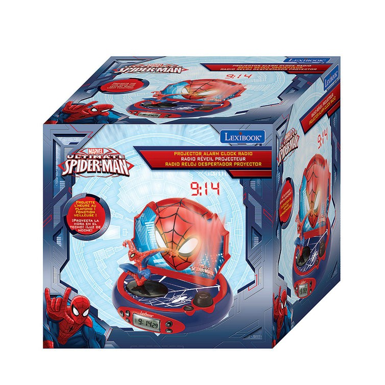 Precios de venta más bajos Despertador con radio y proyector Spider-Man - Precios de venta más bajos Despertador con radio y proyector Spider-Man-01-3