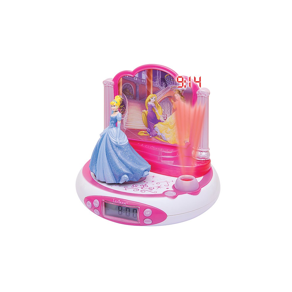 Diseño único Despertador con radio y proyector princesa Disney - Diseño único Despertador con radio y proyector princesa Disney-01-1