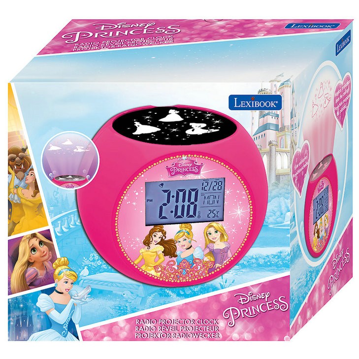 Venta caliente Reloj con radio y proyector princesa Disney - Venta caliente Reloj con radio y proyector princesa Disney-01-2