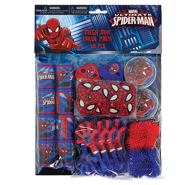De moda Bolsa fiesta cotill¢n 48 piezas, Spider-Man - De moda Bolsa fiesta cotill¢n 48 piezas, Spider-Man-01-0
