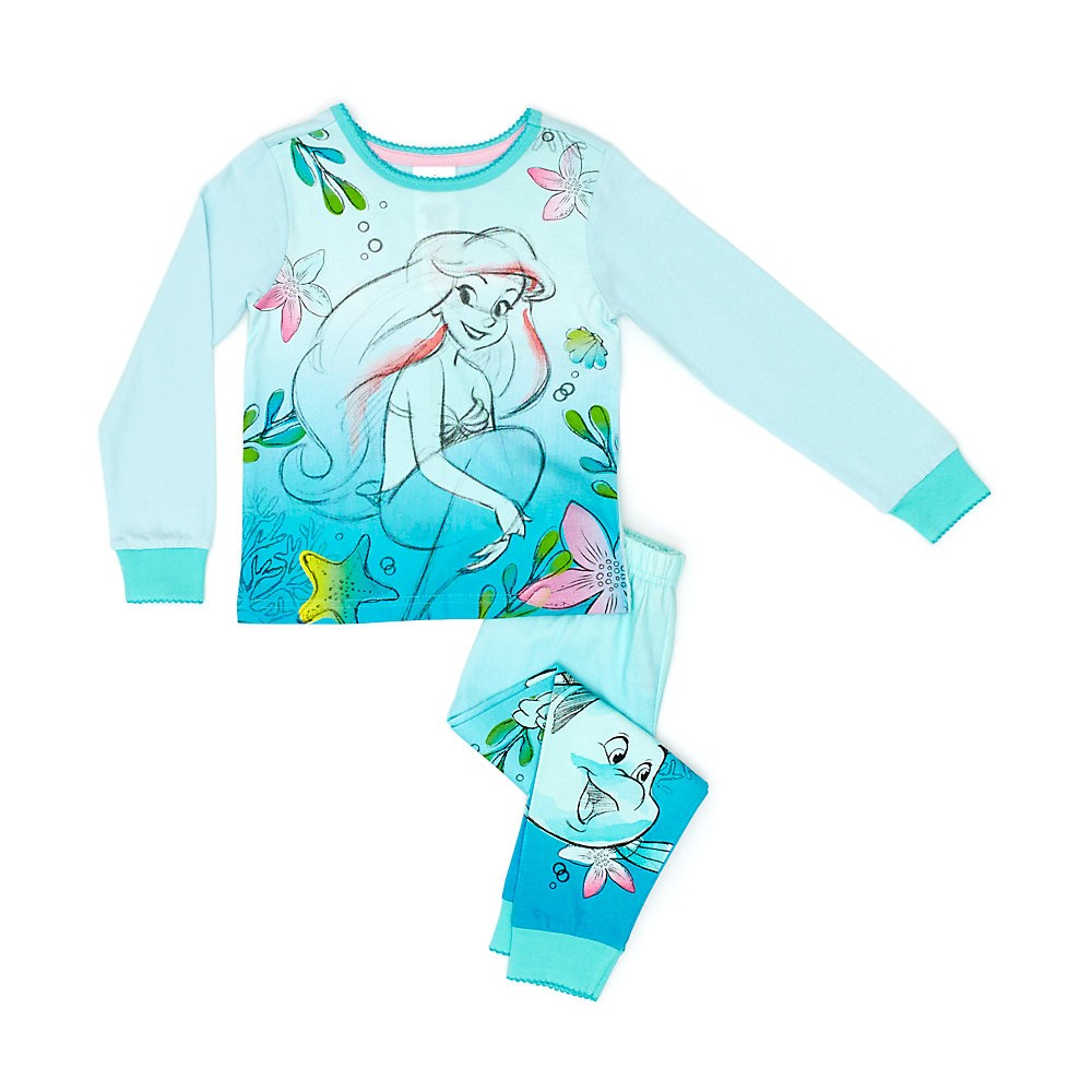 Diseño especial Pijama infantil corte estrecho La Sirenita - Diseño especial Pijama infantil corte estrecho La Sirenita-01-0