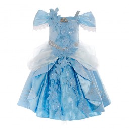 Diseño único Vestido infantil de primera calidad de La Cenicienta-20