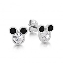 Precios de venta más bajos Pendientes Couture Kingdom chapados en oro blanco, Mickey Mouse-20