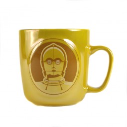 Exactamente Descuento Taza metálica con relieves de C-3PO, Star Wars-20