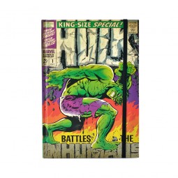Un descuento que te excita Cuaderno A5 con ilustración tipo cómic de Hulk en la tapa, Marvel-20