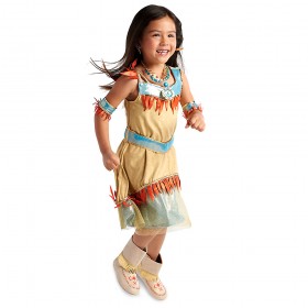 Materiales más finos Disfraz infantil de Pocahontas