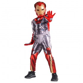 2018 Venta caliente Disfraz infantil con luz de Iron Man, Spider-Man: Homecoming