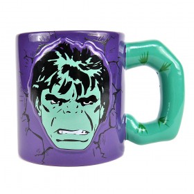 Diseño Excepcional Taza en relieve Hulk, Marvel