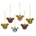 Mejor precio Set de 6 bolas de Navidad de siluetas de Mickey con estampados de animales - 0